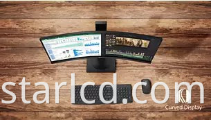 Curved LCD screen